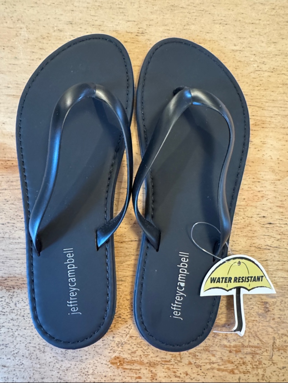 Jeffrey Campbell Black Women's Flip Flop Sandals